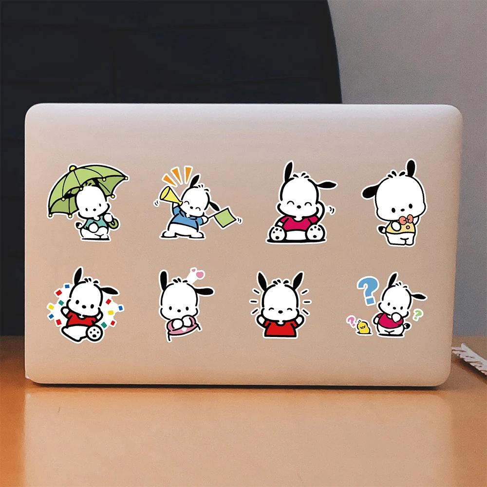 10/30/50pcs Cute Sanrio Pochacco Stickers Funny Cartoon Kids Sticker Toy DIY Phone Case Skateboard Notebook Anime Graffiti Decal