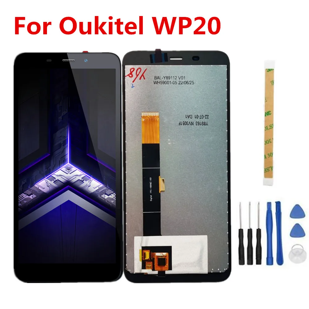 

Original For Oukitel WP20 5.93inch LCD Display+Touch Screen Digitizer Assembly Replacement Glass For Oukitel WP20