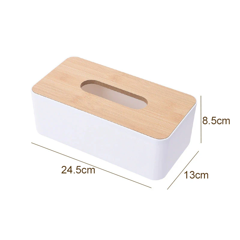 Küchentuchbox aus Kunststoff, abnehmbar, rechteckig, minimal gestaltete Papierbox für Haushalt, Esstisch, Wohnzimmer, Badezimmer, TMZ – Detail 11