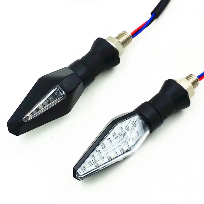 Blue & Amber LED TURN SIGNAL FOR SUZUKI TS DR DRZ DR350 650 DL DRZ400 GSXR SV Dual Sport Off-road Street Bike Naked BIKE