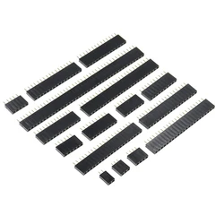 10PCS Single Row Pin Female Header Socket Pitch 2.54mm 1*2p 3p 4p 5p 6p 7p 8p 9p 10p 12p 14p 16p 18p 20p 22p 40p Pin Connector