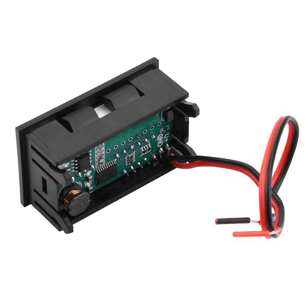 Dual USB 5V 2A voltmetro per auto pannello misuratore di tensione 11.1V-12.6V 3S batteria al litio/12V indicatore di capacità della batteria acida