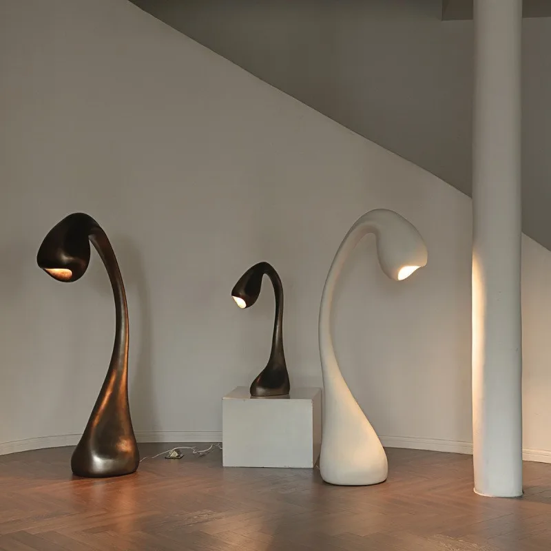 Type bud sculpture floor lamp fiberglass stepless dimming