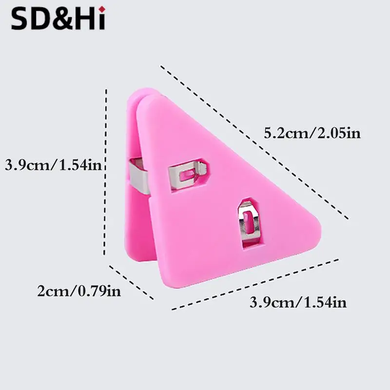 Colorful File Triangle Corner Clips Simple Book Corner Clip Page Holder Paper Clip File Index Photo Clamp Office School