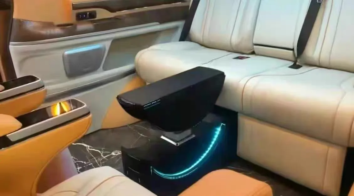 Auto Interior Upgrade with Luxury Van Bench Car Seat Soft Bed Seats Reclining Car Rear Hidden Tables