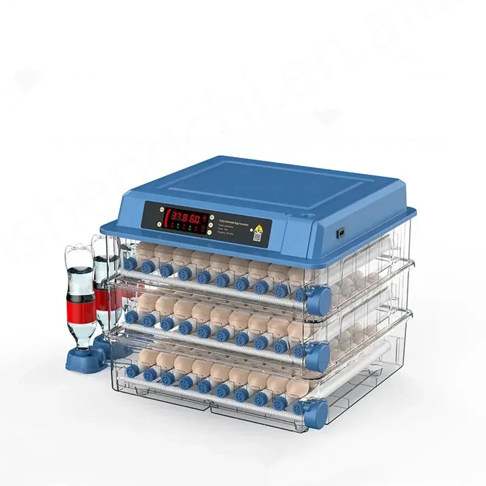 Automatic Household Egg Incubator Machine 400-Egg Capacity Dual Voltage 220V/110V Temperature Display Motor Gear for Home Use