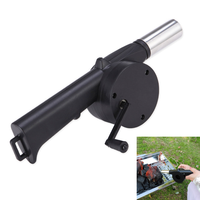 Hand Crank Fan Air Blower Manual BBQ Grill Fire Starter Flame Exciter Cooking Tool for Barbecue Picnic Camping BBQ Tool