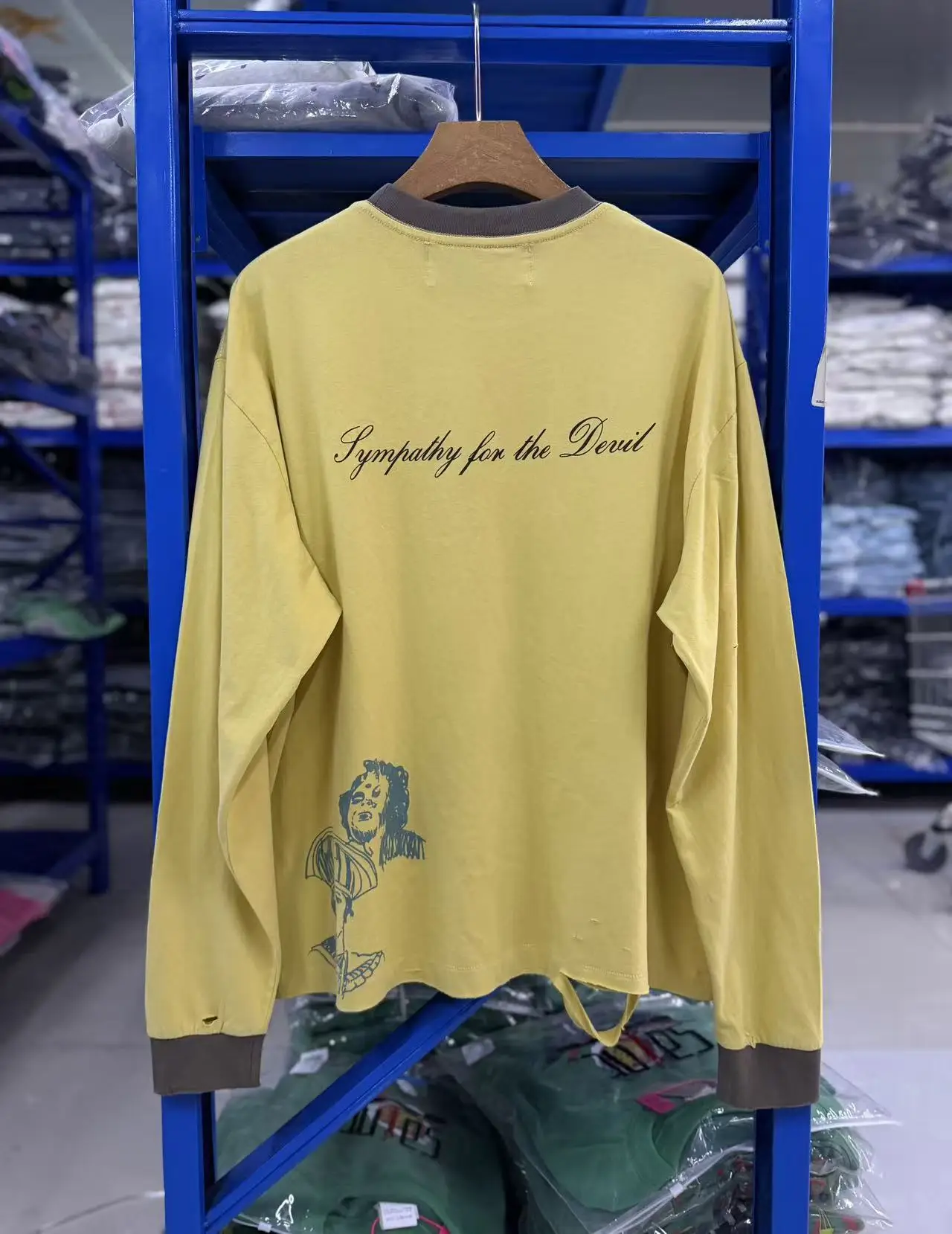 New Men paly Washed Yewllow Ripped‌ holes T Shirts T-Shirt Hip Hop Skateboard Street Cotton T-Shirts Tee Top US size A110