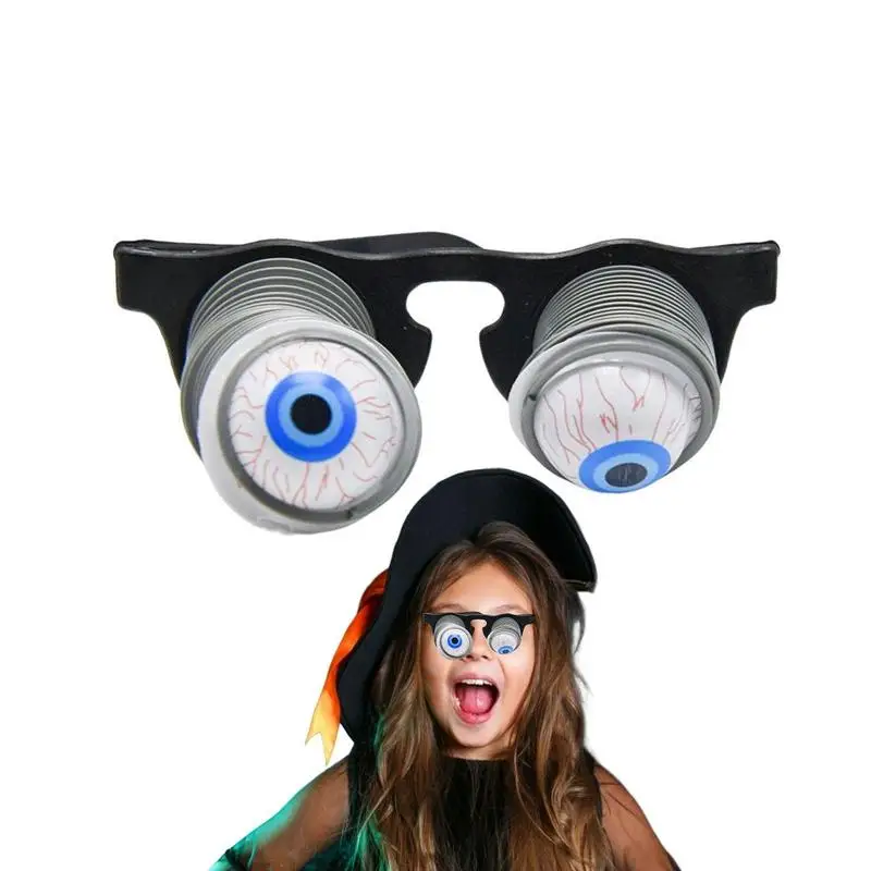 

Scary Pop-Out Eyes Glasses Droopy Eyes Spring Glasses Masquerade Halloween Costume Funny Toy Prank Glasses Photo Props