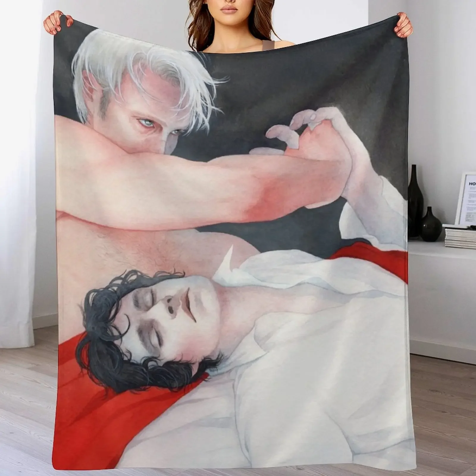 

Hannibal AU / Hannigram Throw Blanket christmas decoration Kid'S Furry Nap Blankets