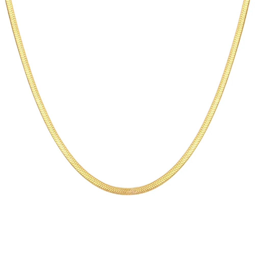 2025 Punk Flache Schlangenkette Chokerhalsketten Gold Silber Farbe Edelstahl Kurzhalsketten Für Frauen Kragen Schmuck Geschenk