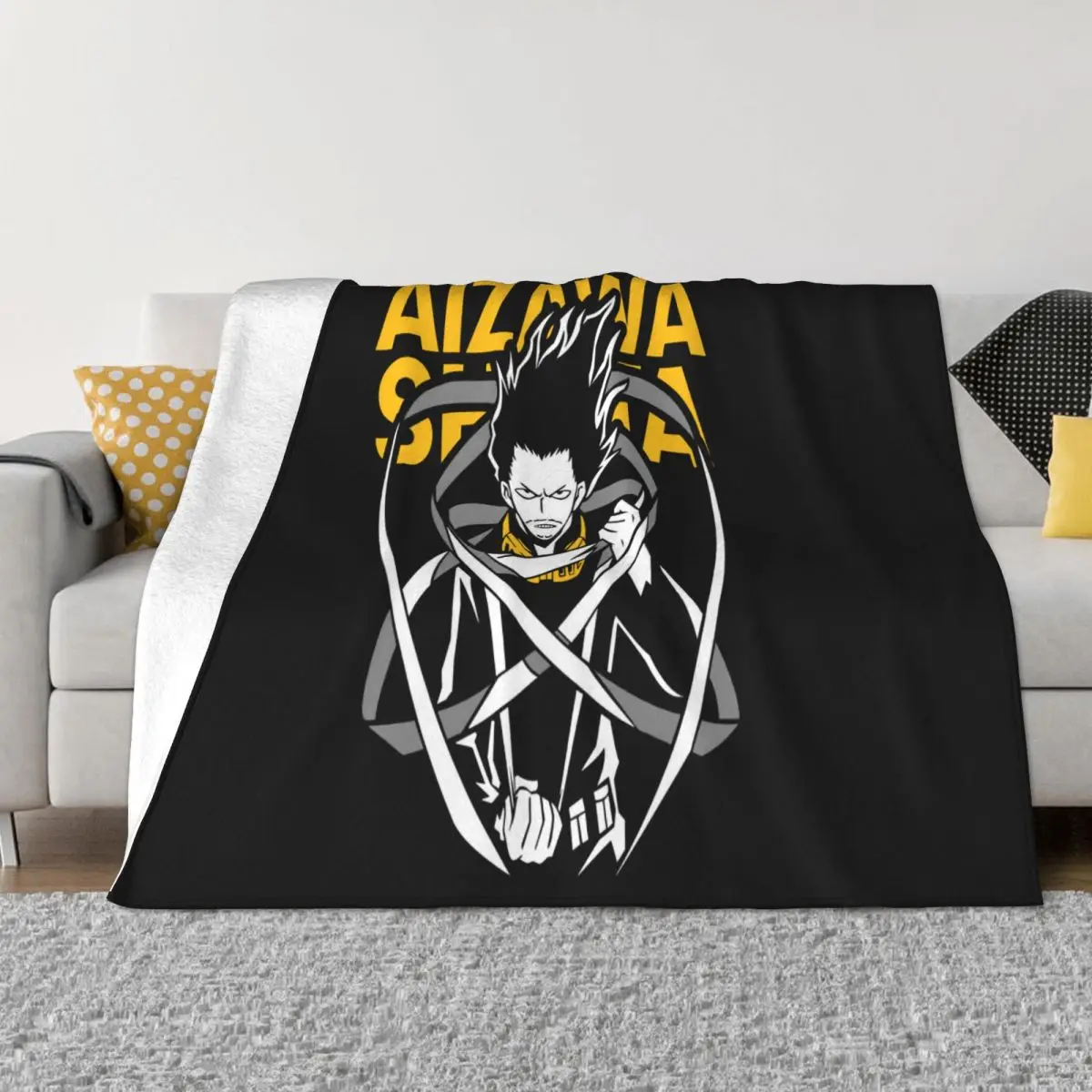 Boku No Hero Academia Aizawa Shota Aizawa Shota Sensei Boku No Hero Academia Bnha Aizawa E Throw Blanket