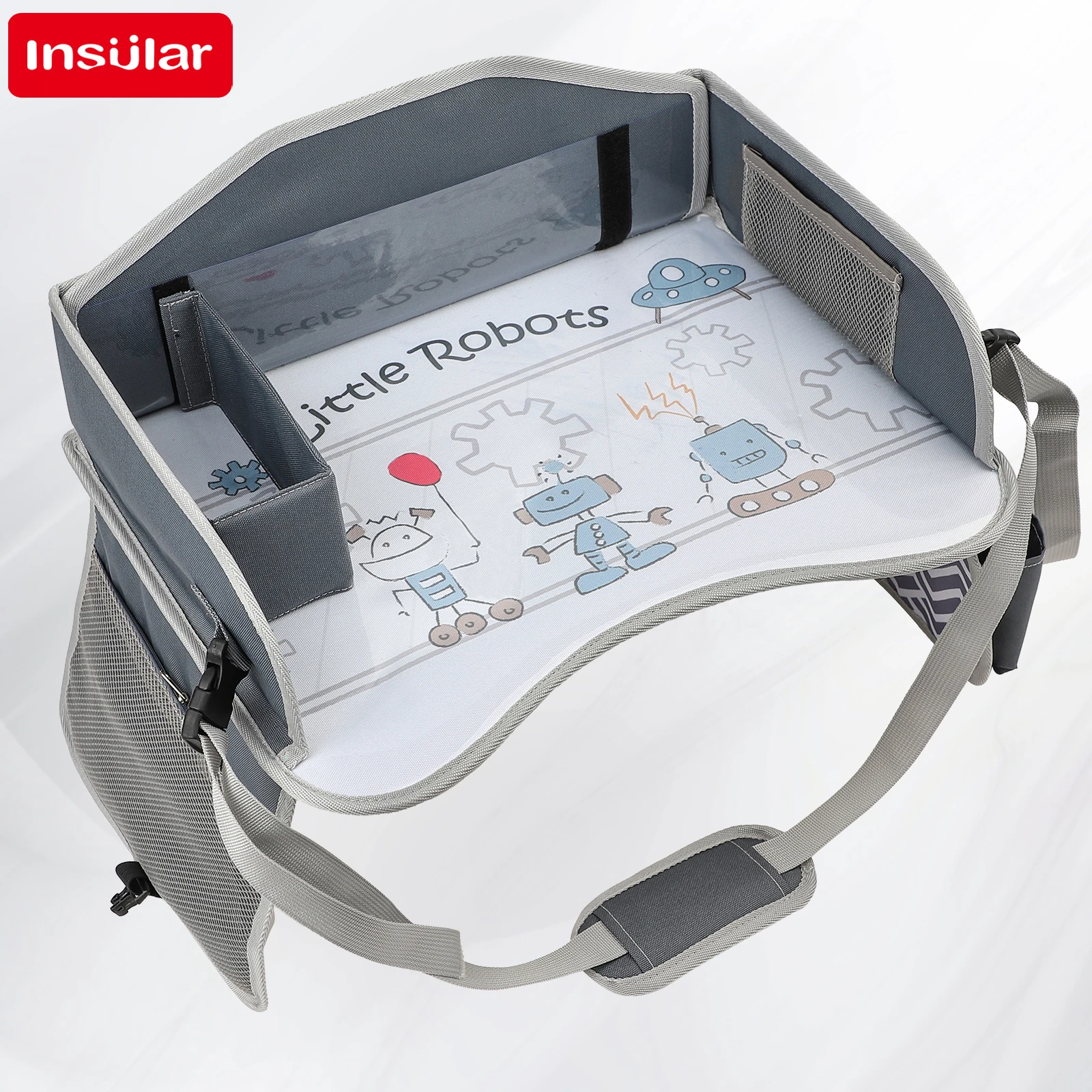 Op een voertuig gemonteerd schilderbord Waterdicht kinderreisblad voor autostoel Draagbare veiligheidszitje Opbergvak van gaas Grote capaciteit