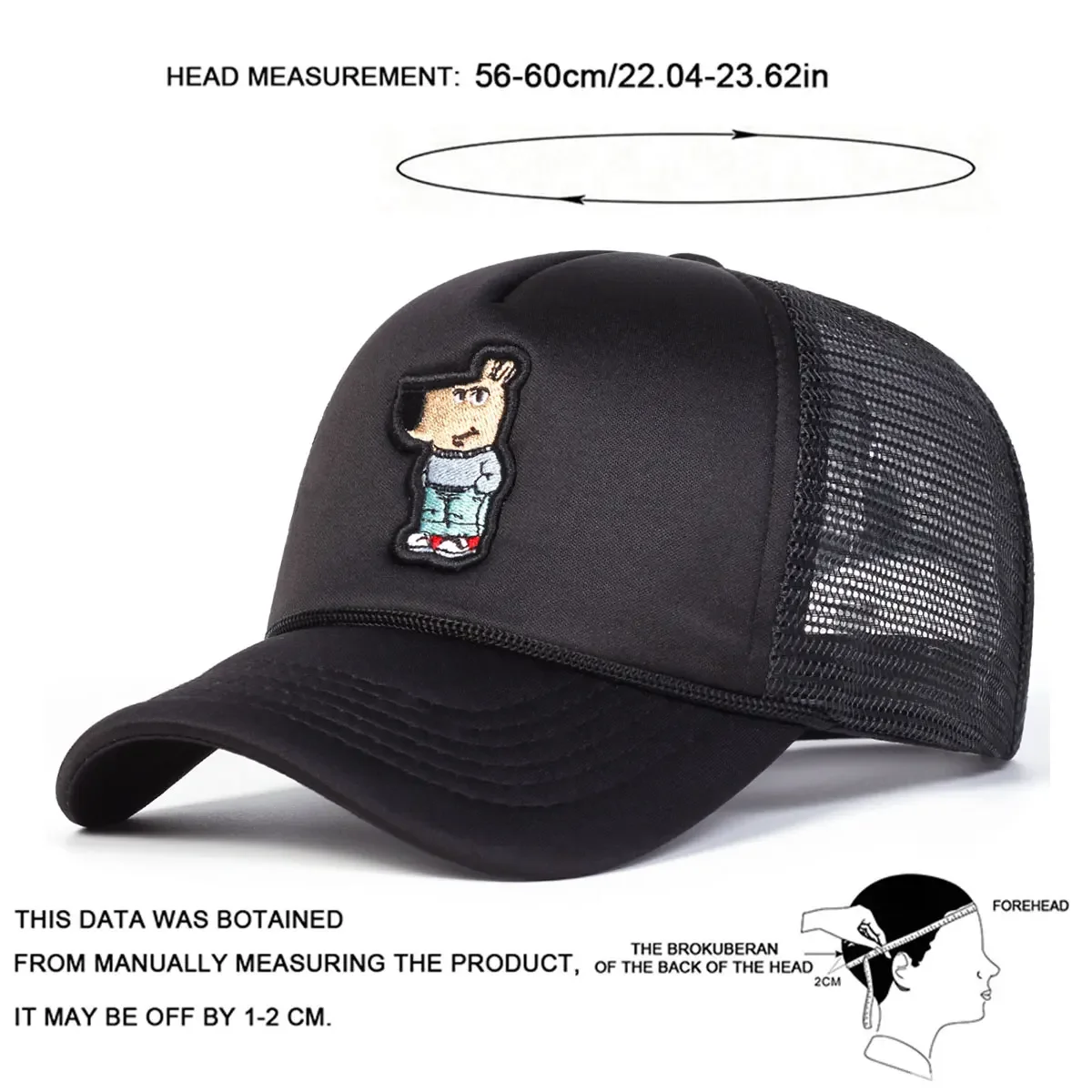 للجنسين لطيف الكنغر التطريز قبعات البيسبول صافي الربيع والصيف في الهواء الطلق قابل للتعديل قبعات عادية واقية من الشمس قبعة قبعة رياضية