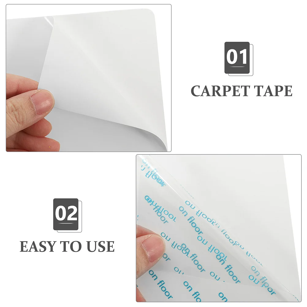 20 قطعة من وسادات البساط غير القابلة للانزلاق، توريد سخي، تطبيقات متعددة، استخدام طويل الأمد، شريط سجادة صيانة سهل ونظيف