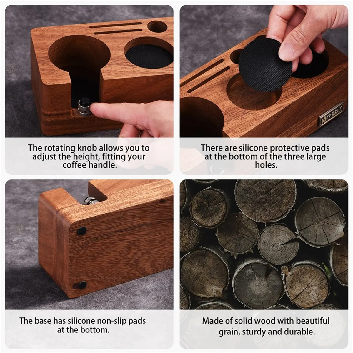 Coffee Powder Tamping Stand Coffee Machine Accessories Storage and Filling Stand Powder Distributor Stand Accessories B