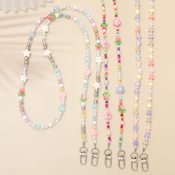 New five-pointed star beaded messenger chain, anti-lost long bag, shoulder strap, pendant, chain woman