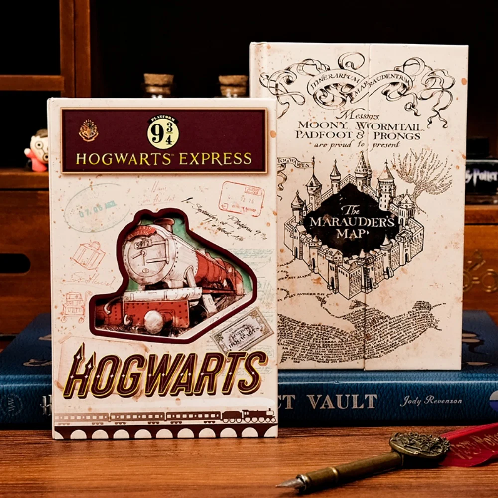 هاري بوتر غلاف فني دفتر مخطط ورقة مذكرات جدول الأعمال السنوي الشهري دفاتر طالب المدرسة التخطيط القرطاسية الهدايا