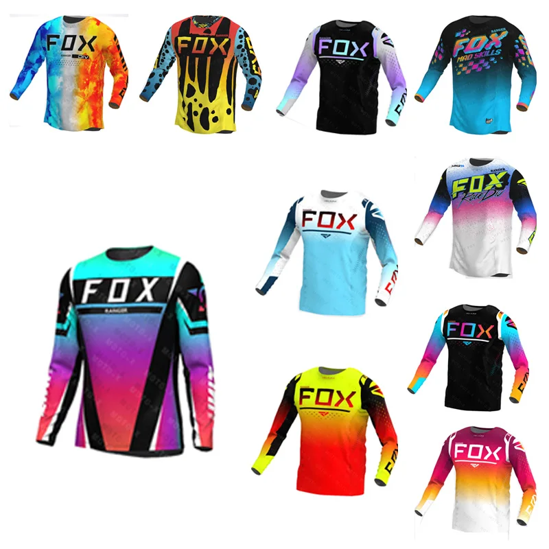 

Cycling Mountain Cycling Team Downhill Jersey Mountain Bike Off road DH MX Motorcycle Bike Motorcycle Motorcycle Shirt Off road