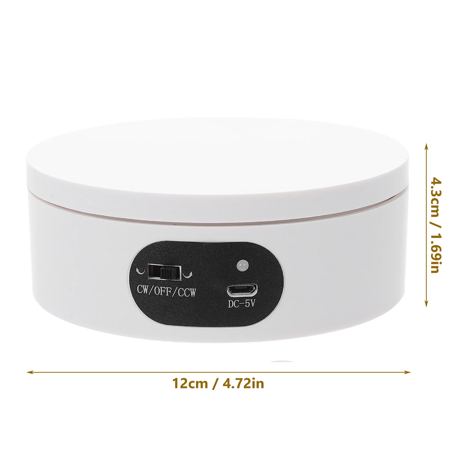 

1 set Electric Rotating Display Stand For Jewelry Watch Turntable Show Case Indoor Storage Base Abs Reusable Automatic Table