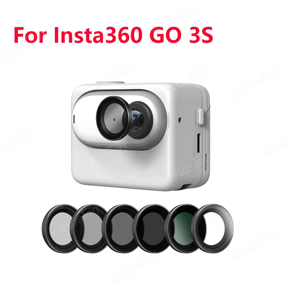 Camera Lens Filter For Insta360 GO 3S UV CPL Polarizing Protective ND8 ND16 ND32 ND64 PL Night Star Camera Filter Accessories