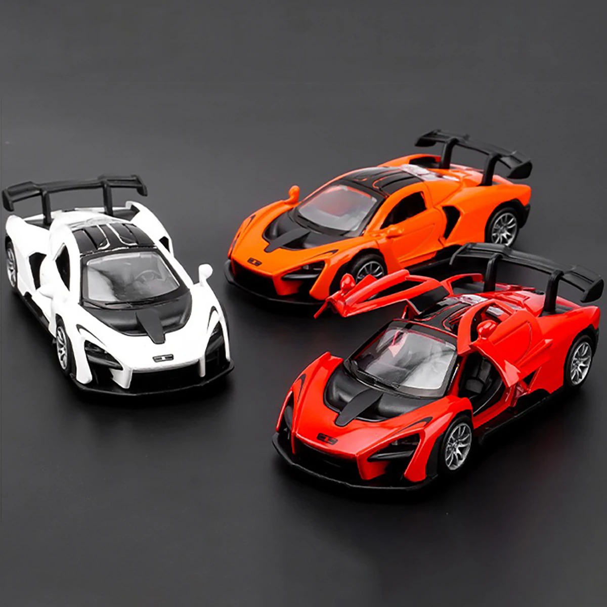 Alloy Toy Car Model Inertia Drive Collectible Vehicle with Opening Doors Durable for Display image 6