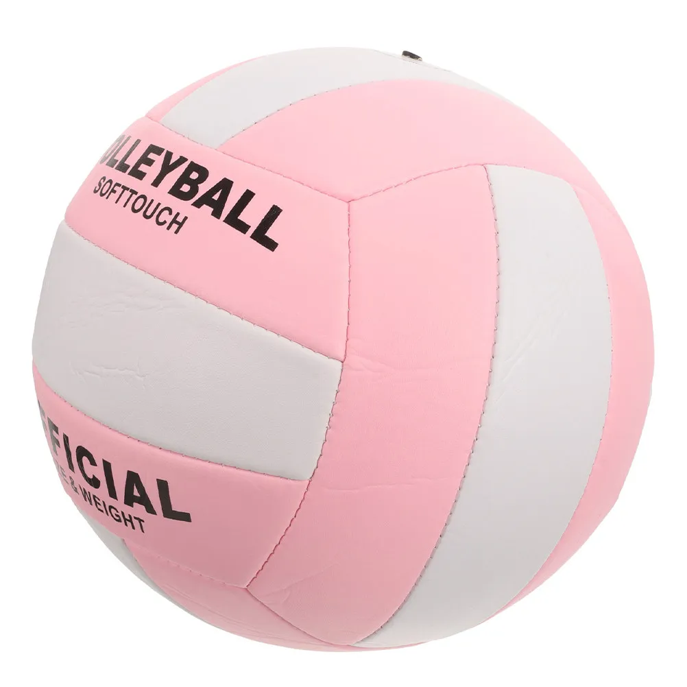 Soft Indoor Volleyball High Control Training Ball Stitched Seam Stability Enhanced Durability Vibrant Contrast Colors for Court