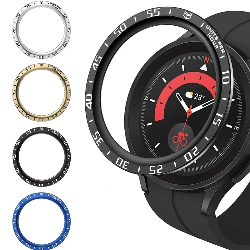 Metal Bezel For Samsung Galaxy Watch 6/5/4 40mm 44mm Time/Speed Scale Frame Protective Ring Watch 6 Classic 47mm 43mm 46mm 42mm