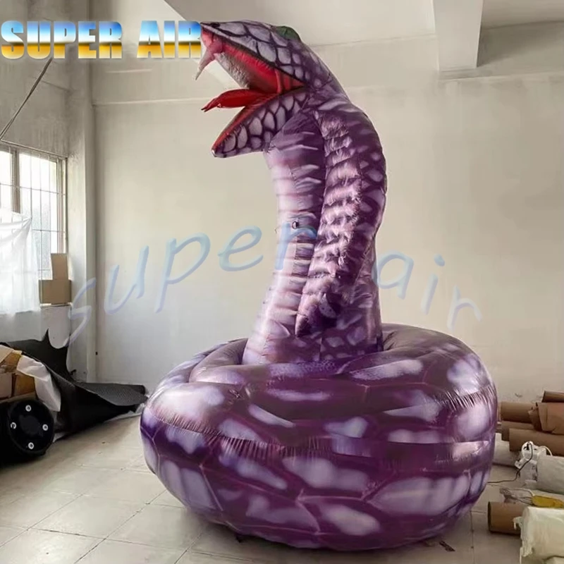 Ballon gonflable en forme d'air pour animaux, décoration de fête effrayante, serpent avec ventilateur, offre spéciale