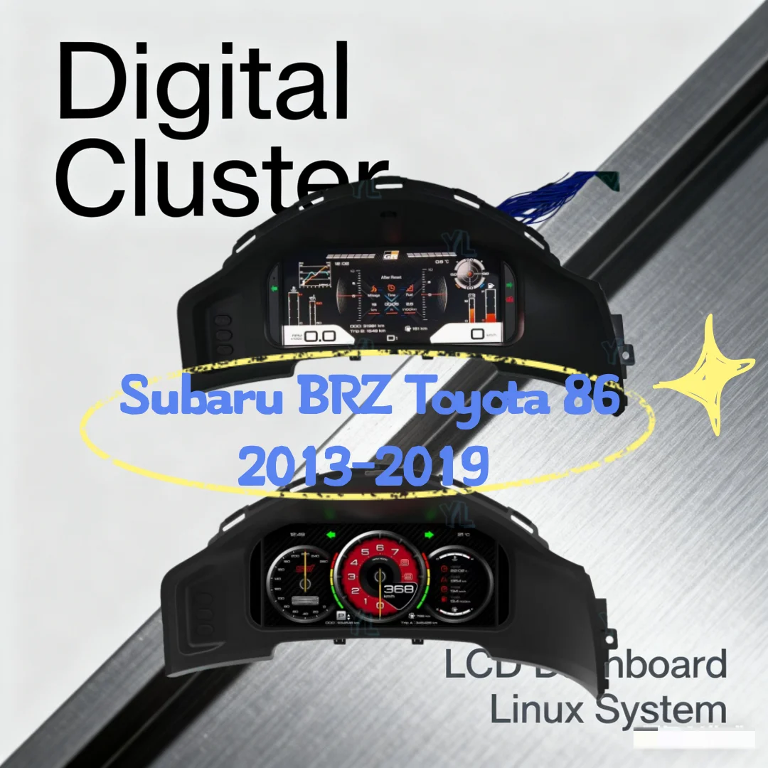 

S Linux автомобильный спидометр приборная панель цифровой кластер для Subaru BRZ 2013-2019 ЖК-дисплей панель инструментов одометр виртуальный блок кабины