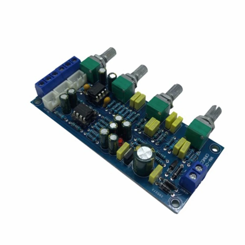 1Set 2.1 Triple-Channel Audiophile Subwoofer Low-Pass Filter Preamp Board Single Supply