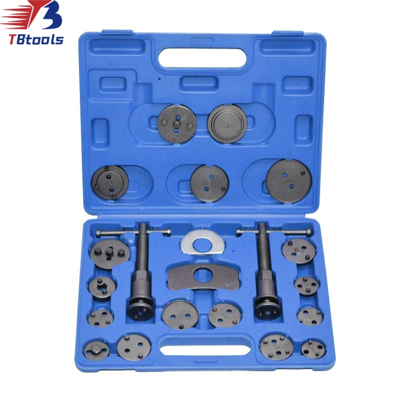 TBTOOLS Car Auto 18pcs Universal Front and Rear Caliper Disc Brake Caliper Piston Rewind Wind Back Repair Tool Kit Sets TB122