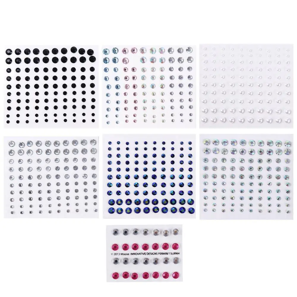 

Art Decoration Face Decal Pearls Rhinestone Stickers Face Body Colored Diamonds Jewelry Stickers Festival Makeup Decoration