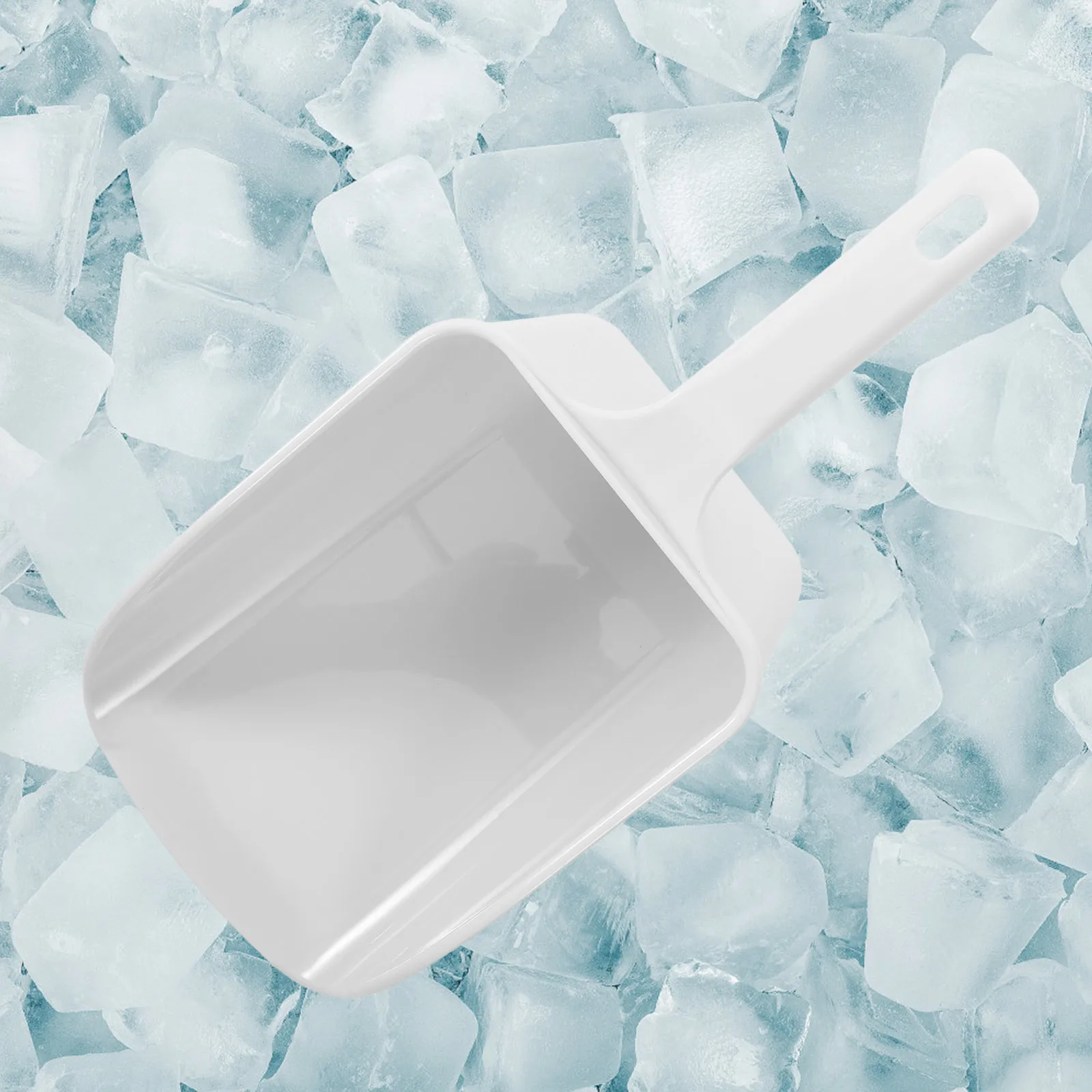

Plastic Ice Shovel ABS Thickened White Food Grade Scoop for Kitchen Bar Restaurant Rice Flour Shovel Ice Cube Scoop Food Serving