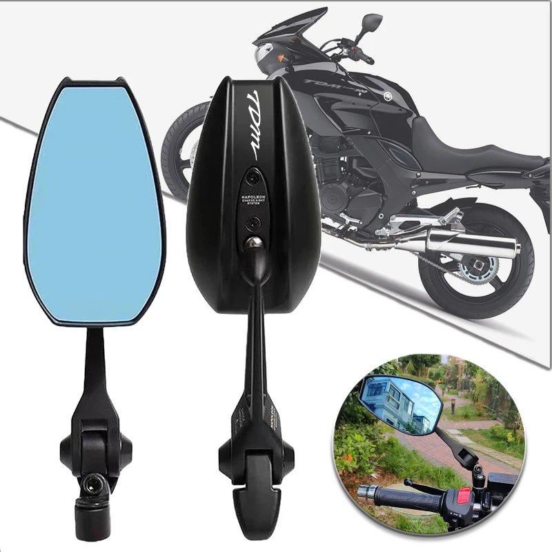

Регулируемые боковые зеркала заднего вида для мотоцикла, зеркало заднего вида с ЧПУ для YAMAHA TDM850 TDM900 TDM 850 900, антибликовый задний вид