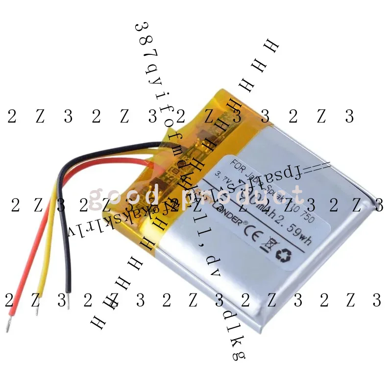 zx  3.7V 700mAh Lithium-ion Polymer Rechargeable Battery FOR Jabra Speak 710 750 Bluetooth Speaker,AHB 682828 HPA