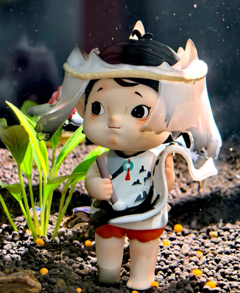 정품 헤이원 블랙 플레이 얀시 봄 나들이 정원 일기 시리즈 블라인드 박스 트렌디 수집용 피규어 인형 장식품