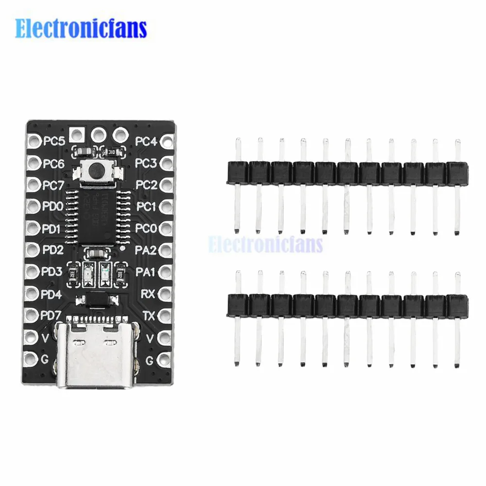 1-5 Stück CH32V003F4P6 RISC-V Prozessor Mikrocontroller-Modul Kernplatine Entwicklungsboard mit TYPE-C-Schnittstelle – Detail 1