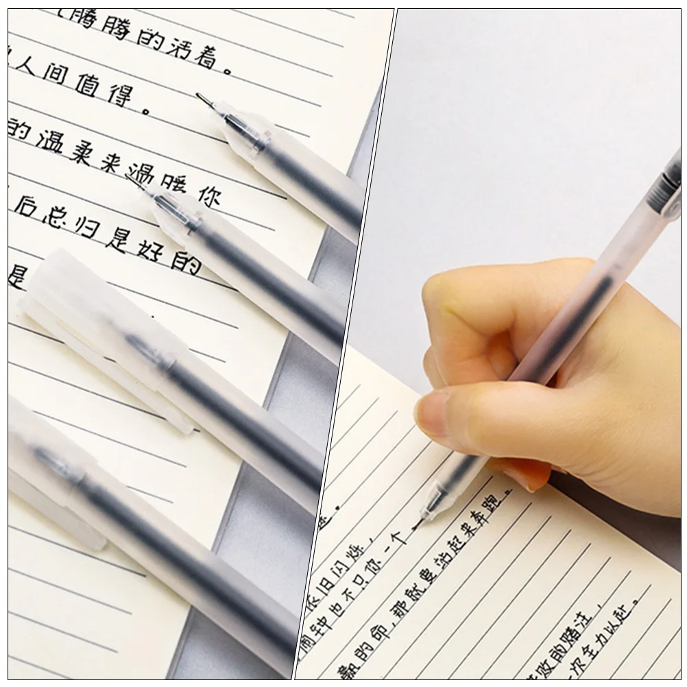 

50pcs Household Student Multi-Function Writing Replaceable Work Smooth Gel Pens Long-Lasting Portable High-Grade Plastic