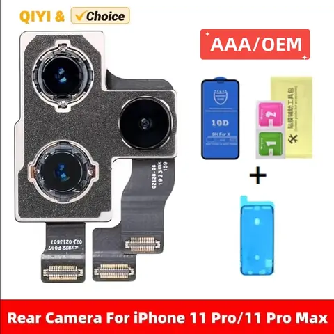 iPhone 11 Pro Max 메인 후면 카메라 교체 OEM iPhone 11 Pro 용 새 12MP HD 비디오 HDR 사진 렌즈 모듈 4K 비디오