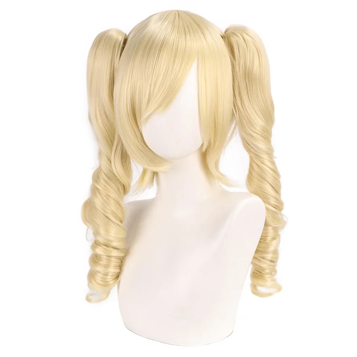 Main Santa Synthetic Cosplay Wig Mi-duo Inspired Split Twin Ponytails Party Costume Hair for Show Halloween