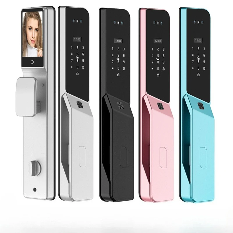 EGFirtor Tuya APP Smart Wateproof Fingerprint Password Lock 3D Facial Recognition Home Electronic Monitoring Lock