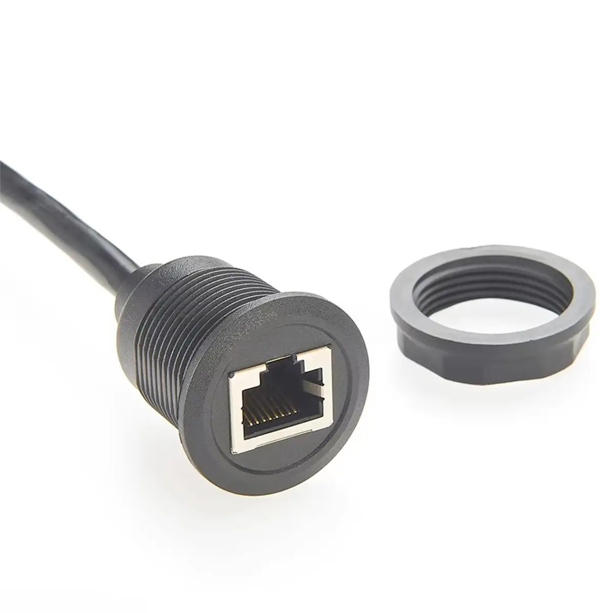 NOUVEAU PRODUIT~Nouveau câble d'extension RJ45 8P8C mâle vers femelle à montage encastré, câble réseau Ethernet LAN Cat5e 1 Gbit/s pour éclairage de scène