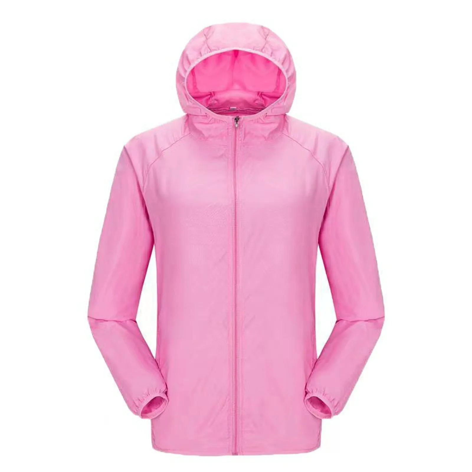 Men's And Women's Fashion Casual Outdoor Sports Sun Clothes Light Breathable Skin Comfortable Long Hooded Jacket Women plus Size