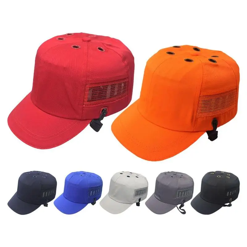 Hat Helmets Motorcycle Anti-collision Retro-Lightweight Bicycle Hard Hat Work Safety Cloth Helmets Protective Breathable Light