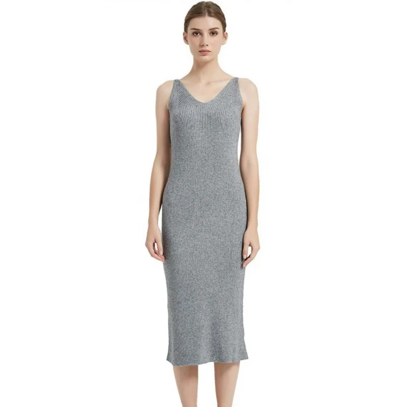 

Autumn Winter New Women'S Wool Dress Hot-Selling Elegant Long Dress Sweater Women