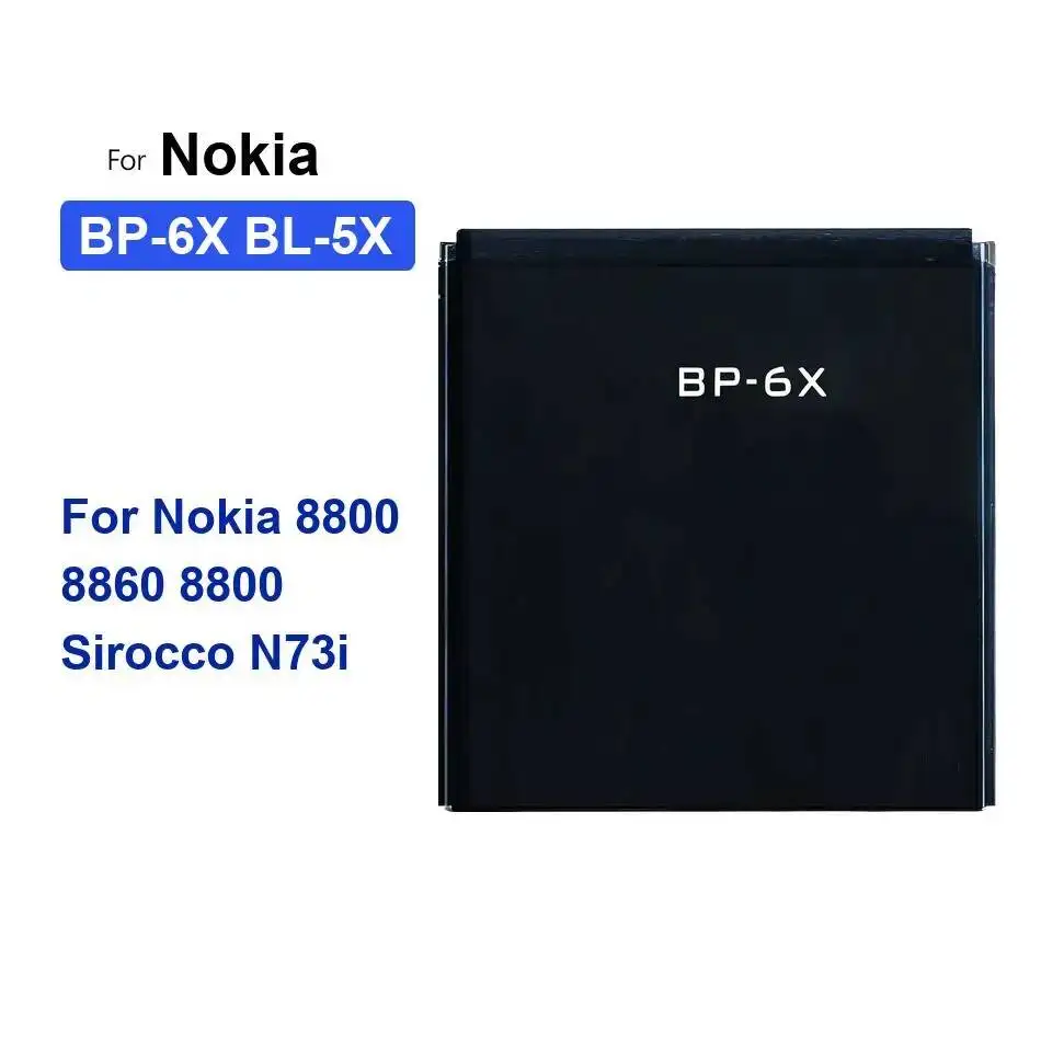 

Long Lasting 700Mah Mobile Phone Battery For Nokia 8800 8860 Sirocco N73i BP-6X BL-5X