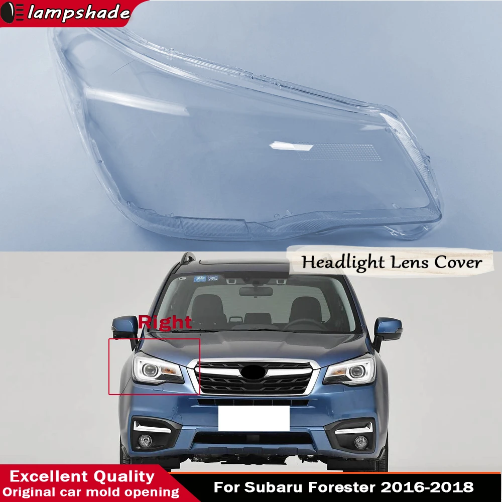 

Headlamp Transparent Cover Headlight Shell Lampshade Case Plexiglass Replace Original Lens For Subaru Forester 2016 2017 2018