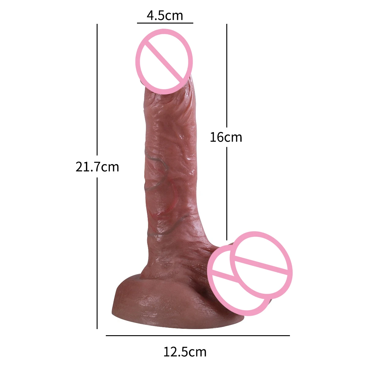 Realistic Veins Soft Thick Dildo Super Big Soft Dildo Penis Anal Suction Cup Dick Masturbators Cock Adult Sex Toy for Woman Man - view 5
