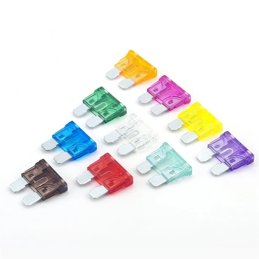 110 pcs mini Blade Fuse Car Motorcycle SUV Fuses Kit 2-35 AMP Insurance Small and Standard/Middle Size